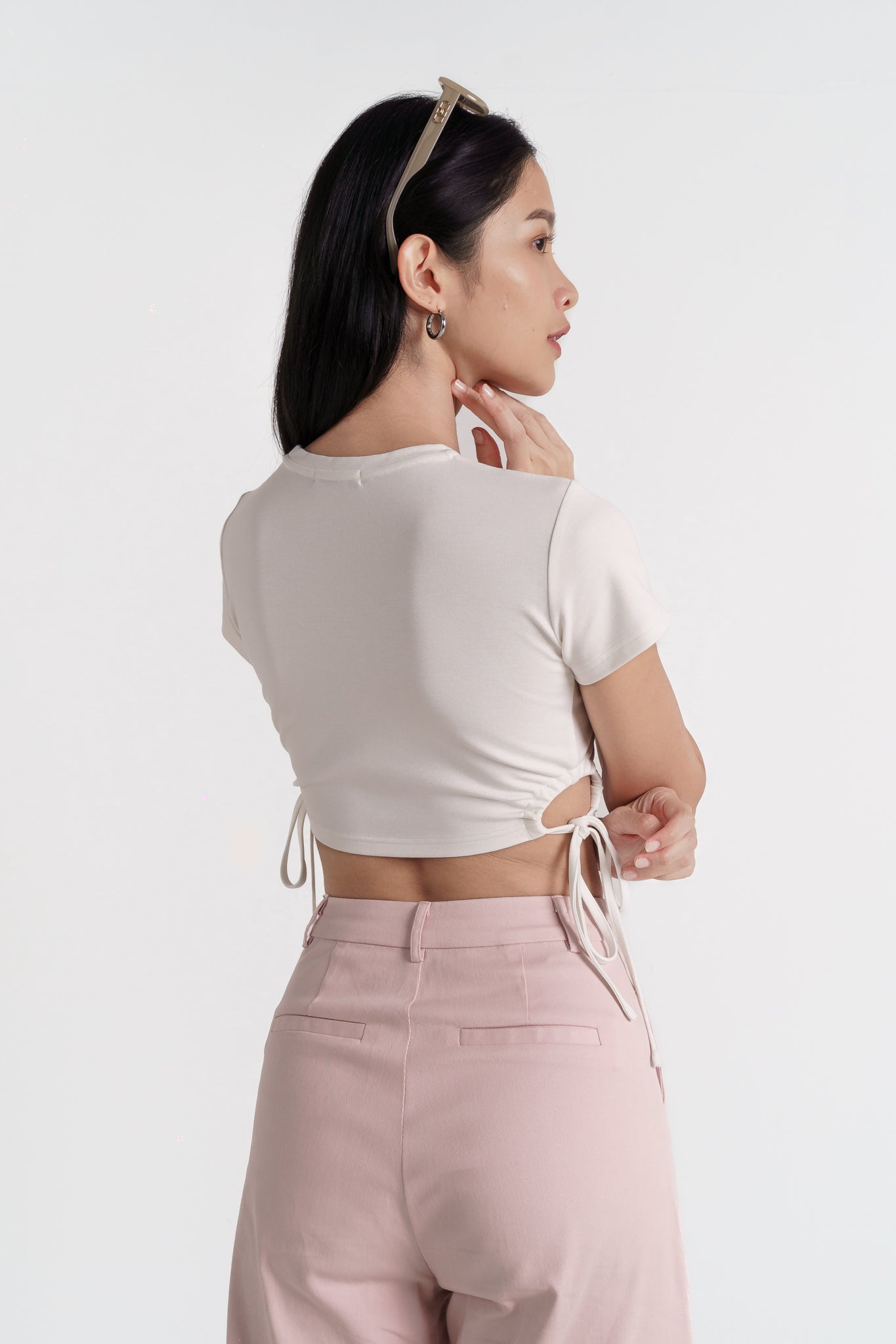 ZERA CARGO POCKET WIDE LEG PANTS(BABY PINK)