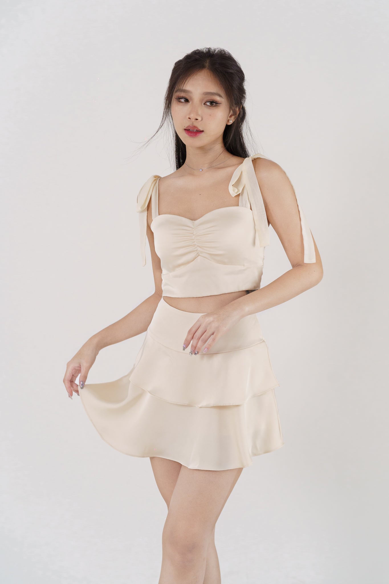 ARINA CO-ORD SET(CHAMPAGNE)